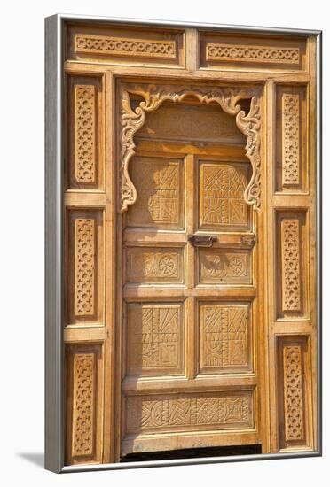 Traditional Moroccan Decorative Wooden Door, Rabat, Morocco, North Africa, Africa-Neil Farrin-Framed Photographic Print