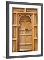 Traditional Moroccan Decorative Wooden Door, Rabat, Morocco, North Africa, Africa-Neil Farrin-Framed Photographic Print