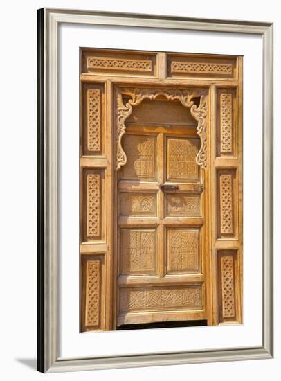 Traditional Moroccan Decorative Wooden Door, Rabat, Morocco, North Africa, Africa-Neil Farrin-Framed Photographic Print