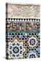 Traditional Moroccan Zallij Tile Work in the Ben Youssef Medersa-Martin Child-Stretched Canvas