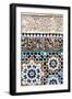 Traditional Moroccan Zallij Tile Work in the Ben Youssef Medersa-Martin Child-Framed Photographic Print