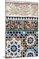 Traditional Moroccan Zallij Tile Work in the Ben Youssef Medersa-Martin Child-Mounted Photographic Print