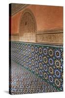Traditional Moroccan Zallij Tile Work in the Ben Youssef Medersa-Martin Child-Stretched Canvas