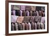 Traditional Nepalese Hats on Sale on a Market Stall in Kathmandu, Nepal, Asia-John Woodworth-Framed Photographic Print