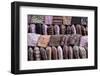 Traditional Nepalese Hats on Sale on a Market Stall in Kathmandu, Nepal, Asia-John Woodworth-Framed Photographic Print