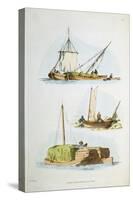 Traditional Norfolk Boats, 1814-William Henry Pyne-Stretched Canvas