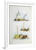 Traditional Norfolk Boats, 1814-William Henry Pyne-Framed Giclee Print