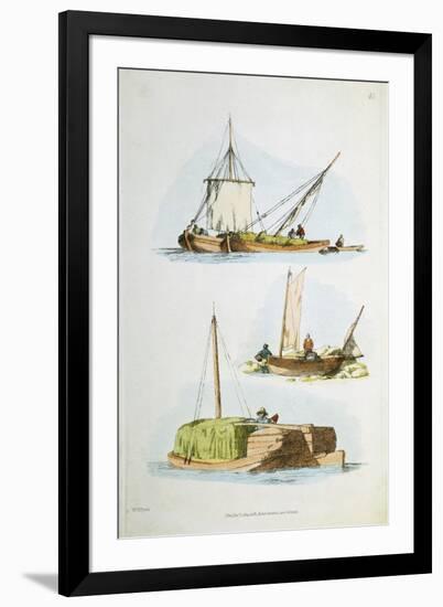 Traditional Norfolk Boats, 1814-William Henry Pyne-Framed Giclee Print