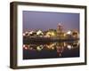 Traditional Old Riverside Houses in Shantang Water Town, Suzhou, Jiangsu Province, China-Kober Christian-Framed Photographic Print