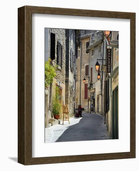 Traditional Old Stone Houses, Les Plus Beaux Villages De France, Menerbes, Provence, France, Europe-Peter Richardson-Framed Photographic Print