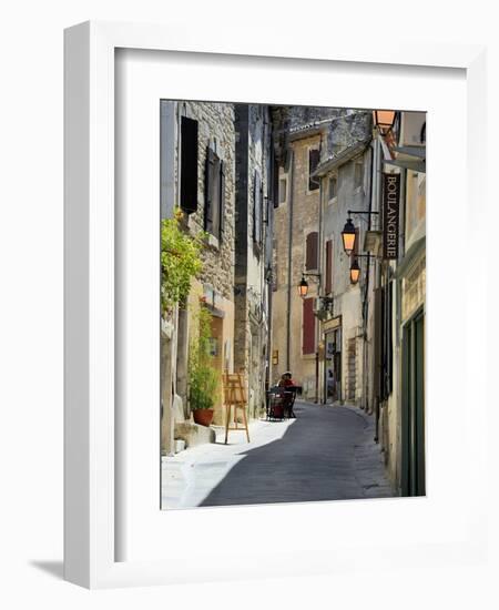 Traditional Old Stone Houses, Les Plus Beaux Villages De France, Menerbes, Provence, France, Europe-Peter Richardson-Framed Photographic Print