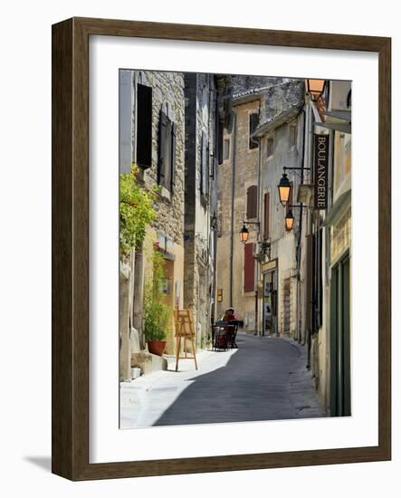 Traditional Old Stone Houses, Les Plus Beaux Villages De France, Menerbes, Provence, France, Europe-Peter Richardson-Framed Photographic Print