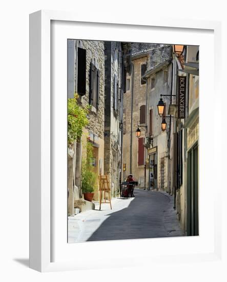 Traditional Old Stone Houses, Les Plus Beaux Villages De France, Menerbes, Provence, France, Europe-Peter Richardson-Framed Photographic Print