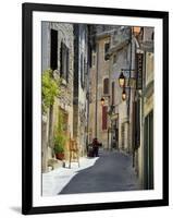 Traditional Old Stone Houses, Les Plus Beaux Villages De France, Menerbes, Provence, France, Europe-Peter Richardson-Framed Photographic Print