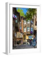 Traditional Ottoman Timber Houses in Fatih District, Istanbul, Turkey-Stefano Politi Markovina-Framed Photographic Print