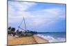 Traditional Outrigger Fishing Boat (Oruva), Negombo Beach, Negombo, Sri Lanka, Asia-Matthew Williams-Ellis-Mounted Photographic Print