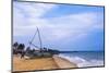 Traditional Outrigger Fishing Boat (Oruva), Negombo Beach, Negombo, Sri Lanka, Asia-Matthew Williams-Ellis-Mounted Photographic Print