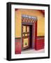 Traditional Painted Door in the Summer Palace of the Dalai Lama, Norbulingka, Lhasa, Tibet, China-Gina Corrigan-Framed Photographic Print