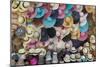 Traditional Panama hats and Sombreros for sale at a street market in Cartagena, Colombia-Alex Treadway-Mounted Photographic Print