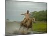 Traditional Pantanal Cowboys, Peao Pantaneiro, in Wetlands, Mato Grosso Do Sur Region, Brazil-Mark Hannaford-Mounted Photographic Print