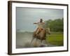 Traditional Pantanal Cowboys, Peao Pantaneiro, in Wetlands, Mato Grosso Do Sur Region, Brazil-Mark Hannaford-Framed Photographic Print