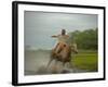 Traditional Pantanal Cowboys, Peao Pantaneiro, in Wetlands, Mato Grosso Do Sur Region, Brazil-Mark Hannaford-Framed Photographic Print