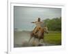 Traditional Pantanal Cowboys, Peao Pantaneiro, in Wetlands, Mato Grosso Do Sur Region, Brazil-Mark Hannaford-Framed Photographic Print