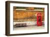 Traditional Phone Box London-null-Framed Art Print