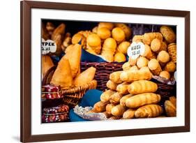 Traditional Polish Smoked Cheese Oscypek on Outdoor Market in Krakow, Poland.-Curioso Travel Photography-Framed Photographic Print