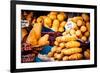 Traditional Polish Smoked Cheese Oscypek on Outdoor Market in Krakow, Poland.-Curioso Travel Photography-Framed Photographic Print