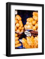 Traditional Polish Smoked Cheese Oscypek on Outdoor Market in Krakow, Poland.-Curioso Travel Photography-Framed Photographic Print