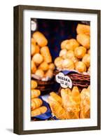 Traditional Polish Smoked Cheese Oscypek on Outdoor Market in Krakow, Poland.-Curioso Travel Photography-Framed Photographic Print