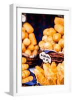 Traditional Polish Smoked Cheese Oscypek on Outdoor Market in Krakow, Poland.-Curioso Travel Photography-Framed Photographic Print