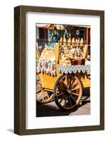 Traditional Polish Smoked Cheese Oscypek on Outdoor Market in Zakopane-Curioso Travel Photography-Framed Photographic Print