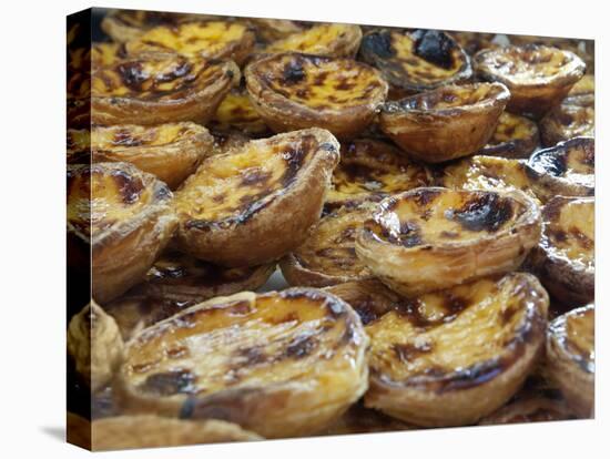 Traditional Portuguese Pasteis de Nata (Custard Tarts), Lisbon, Portugal, Europe-Stuart Black-Stretched Canvas