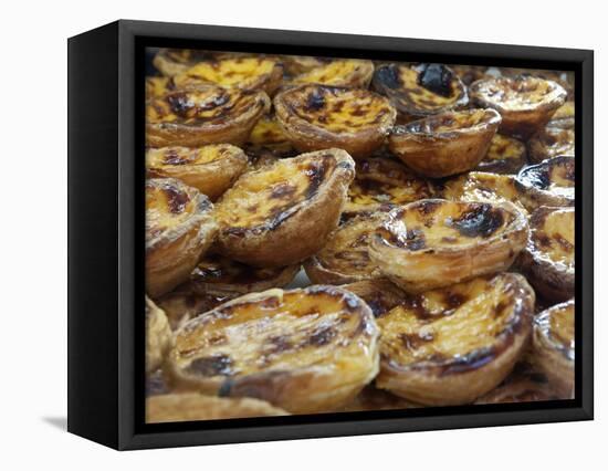 Traditional Portuguese Pasteis de Nata (Custard Tarts), Lisbon, Portugal, Europe-Stuart Black-Framed Stretched Canvas