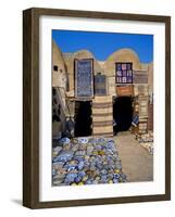 Traditional Pottery and Rug Shop, Tunisia, North Africa, Africa-Papadopoulos Sakis-Framed Photographic Print