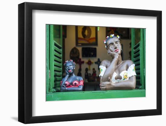 Traditional Puppets in a Window in Sao Joao Del Rei, Minas Gerais, Brazil, South America-Michael Runkel-Framed Photographic Print