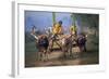 Traditional Racing With Water Buffalo Chariots, Bali, Indonesia-John Downer-Framed Photographic Print