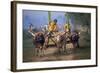 Traditional Racing With Water Buffalo Chariots, Bali, Indonesia-John Downer-Framed Photographic Print