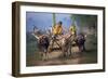 Traditional Racing With Water Buffalo Chariots, Bali, Indonesia-John Downer-Framed Photographic Print