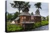Traditional Rebuilt Houses in the Ewenen Museum in Esso, Kamchatka, Russia, Eurasia-Michael Runkel-Stretched Canvas