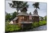 Traditional Rebuilt Houses in the Ewenen Museum in Esso, Kamchatka, Russia, Eurasia-Michael Runkel-Mounted Photographic Print