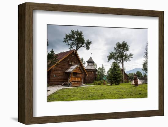Traditional Rebuilt Houses in the Ewenen Museum in Esso, Kamchatka, Russia, Eurasia-Michael Runkel-Framed Photographic Print