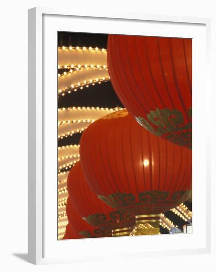 Traditional Red Lanterns, China-Keren Su-Framed Photographic Print