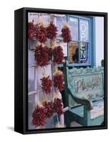 Traditional Ristras in Old Town Albuquerque, New Mexico, USA-Jerry Ginsberg-Framed Stretched Canvas