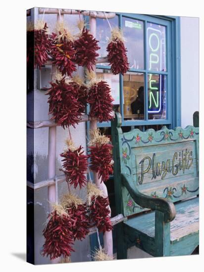 Traditional Ristras in Old Town Albuquerque, New Mexico, USA-Jerry Ginsberg-Stretched Canvas