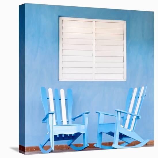 Traditional Rocking Chairs in Vinales, Cuba, Caribbean-Nadia Isakova-Stretched Canvas