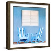 Traditional Rocking Chairs in Vinales, Cuba, Caribbean-Nadia Isakova-Framed Photographic Print