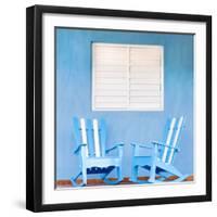 Traditional Rocking Chairs in Vinales, Cuba, Caribbean-Nadia Isakova-Framed Photographic Print